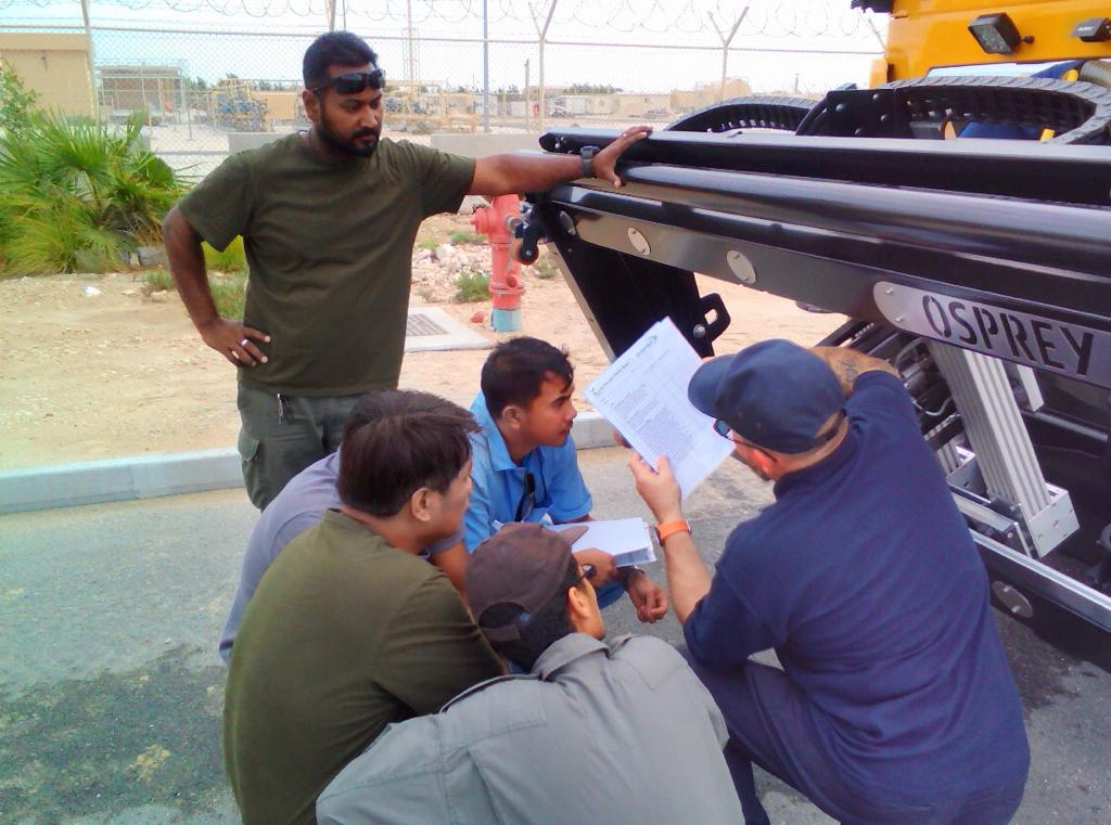 Osprey rubber removal training in Qatar